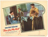 4d901 THERE GOES MY HEART LC '38 wacky close up of Arthur Lake in bathroom with Fredric March!