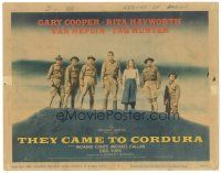 4d152 THEY CAME TO CORDURA TC '59 Gary Cooper, Rita Hayworth, Tab Hunter, Van Heflin, great image!