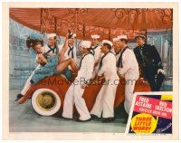 4d911 THREE LITTLE WORDS LC #6 '50 sexy Vera-Ellen dancing with Navy sailors on cool car!