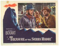 4d938 TREASURE OF THE SIERRA MADRE LC #8 '48 close up of Humphrey Bogart & Tim Holt at bar!