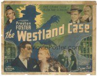 4d177 WESTLAND CASE TC '37 Preston Foster, Carol Hughes, dramatic threatening silhouette art!