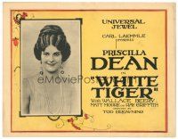 4d178 WHITE TIGER TC '23 head & shoulders portrait of Priscilla Dean, directed by Tod Browning!