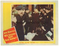 4d974 WILL SUCCESS SPOIL ROCK HUNTER LC #8 '57 sexy Jayne Mansfield in crowd of reporters & cops!