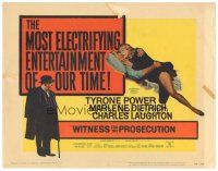 4d184 WITNESS FOR THE PROSECUTION TC '58 Billy Wilder, Charles Laughton & Elsa Lanchester!