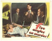 4d982 WOMAN IN QUESTION LC '53 Duncan Macrae & art of unconscious Jean Kent, Five Angles on Murder!