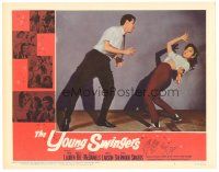 4d994 YOUNG SWINGERS LC #2 '63 great close up of teens dancing, girl in wild pose!