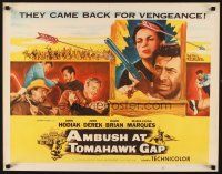 4f199 AMBUSH AT TOMAHAWK GAP white title style 1/2sh '53 John Hodiak, John Derek, western!