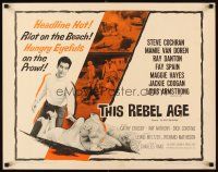 4f222 BEAT GENERATION 1/2sh R61 sexy Mamie Van Doren trapped by beatnik Ray Danton, This Rebel Age