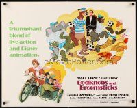 4f226 BEDKNOBS & BROOMSTICKS 1/2sh R79 Walt Disney, Angela Lansbury, great cartoon art!