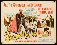 4f238 BLACK DUKE 1/2sh '64 cool artwork of Cameron Mitchell in the title role!