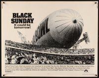 4f239 BLACK SUNDAY 1/2sh '77 Frankenheimer, Goodyear Blimp zeppelin disaster at the Super Bowl!