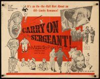 4f266 CARRY ON SERGEANT 1/2sh '59 Shirley Eaton in a wacky English military comedy!