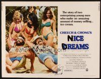 4f270 CHEECH & CHONG'S NICE DREAMS signed 1/2sh '81 by Tommy Chong pictured w/Marin & sexy women!