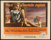4f276 CLAUDELLE INGLISH 1/2sh '61 misbehavin' child woman Diane McBain, Erskine Caldwell novel!