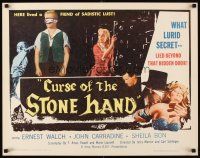 4f287 CURSE OF THE STONE HAND 1/2sh '65 John Carradine in South American horror!