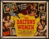 4f289 DALTONS' WOMEN 1/2sh '50 Tom Neal, bad girl Pamela Blake would kill for her man!