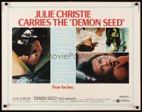 4f297 DEMON SEED style B 1/2sh '77 Julie Christie is profanely violated by a demonic machine!
