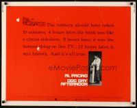 4f305 DOG DAY AFTERNOON 1/2sh '75 Al Pacino, Sidney Lumet bank robbery crime classic!
