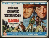 4f317 EL DORADO 1/2sh '66 John Wayne, Robert Mitchum, Howard Hawks, the big one with the big two!