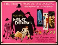 4f319 EMIL & THE DETECTIVES 1/2sh '64 Walt Disney, Walter Slezak, laugh it up in Lootsville!