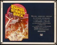 4f322 EMPIRE STRIKES BACK 1/2sh R82 George Lucas sci-fi classic, cool artwork by Tom Jung!