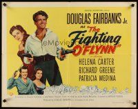 4f334 FIGHTING O'FLYNN style B 1/2sh '49 art of swashbuckling Douglas Fairbanks, Jr, Helena Carter!
