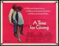4f354 GENERATION 1/2sh '70 David Janssen, very pregnant Kim Darby, A Time for Giving!