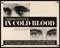 4f395 IN COLD BLOOD 1/2sh '68 Richard Brooks directed, Robert Blake, novel by Truman Capote!
