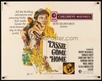 4f435 LASSIE COME HOME 1/2sh R71 great image of young sad Roddy McDowall & his beloved Collie!