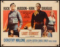 4f437 LAST SUNSET 1/2sh '61 Rock Hudson, Kirk Douglas, Dorothy Malone, directed by Robert Aldrich!