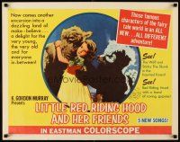 4f454 LITTLE RED RIDING HOOD & HER FRIENDS 1/2sh '64 Wolf & Stinky the Skunk in haunted forest!