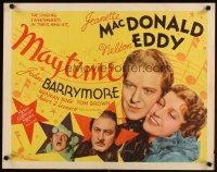4f480 MAYTIME 1/2sh R62 close up of singing sweethearts Jeanette MacDonald & Nelson Eddy!