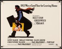 4f507 NEXT STOP GREENWICH VILLAGE 1/2sh '76 cool art of Lenny Baker in New York by Milton Glaser!