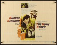 4f515 NUN'S STORY 1/2sh '59 missionary Audrey Hepburn was not like the others, Peter Finch!