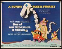 4f523 ONE OF OUR DINOSAURS IS MISSING 1/2sh '75 Walt Disney, Peter Ustinov, a funky fossil frolic!