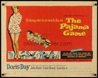 4f529 PAJAMA GAME 1/2sh '57 sexy full-length image of Doris Day, who chases boys!