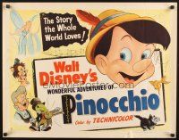 4f547 PINOCCHIO style B 1/2sh R54 Walt Disney classic cartoon, story the whole world loves!