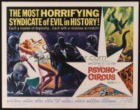 4f561 PSYCHO-CIRCUS 1/2sh '67 most horrifying syndicate of evil, cool art of sexy girl terrorized!