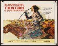 4f579 RETURN OF A MAN CALLED HORSE 1/2sh '76 art of Richard Harris as American Indian with bow!