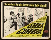 4f614 SHOCK CORRIDOR style A 1/2sh '63 Sam Fuller's masterpiece that exposed psychiatric treatment!