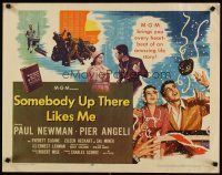 4f629 SOMEBODY UP THERE LIKES ME 1/2sh '56 Paul Newman as boxing champion Rocky Graziano!