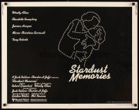 4f641 STARDUST MEMORIES 1/2sh '80 directed by Woody Allen, cool star constellation art!