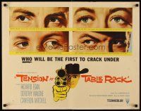 4f673 TENSION AT TABLE ROCK style A 1/2sh '56 Richard Egan, Dorothy Malone, Cameron Mitchell!