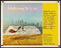 4f714 WELCOME TO L.A. 1/2sh '77 Alan Rudolph, Robert Altman, City of the One Night Stands!