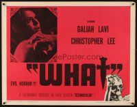 4f721 WHIP & THE BODY 1/2sh '65 Mario Bava's La Frusta e il corpo, Christopher Lee, Daliah Lavi!