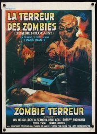 4g010 DOCTOR BUTCHER M.D. Belgian '81 Marino Girolami's Zombi Holocaust, creepy horror art!