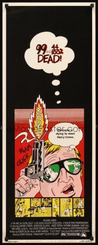 4g146 99 & 44/100% DEAD insert '74 directed by John Frankenheimer, cool different pop art image!