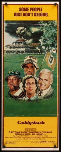 4g218 CADDYSHACK insert '80 Chevy Chase, Bill Murray, Rodney Dangerfield, golf classic!