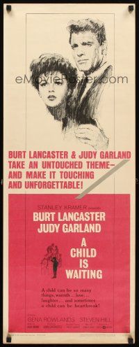 4g231 CHILD IS WAITING insert '63 Howard Terpning art of Burt Lancaster & Judy Garland!