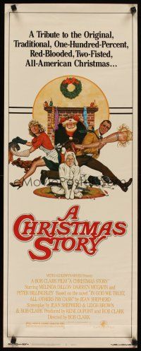 4g234 CHRISTMAS STORY insert '83 best classic Christmas movie, great art by Robert Tanenbaum!